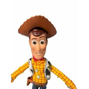 Disney Toy Story 4 Woody Talking Pull String 16" W/ Hat Bonnie Boot No Batteries